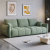 Japanese Minimalist 3 Seater Fabric Sofa