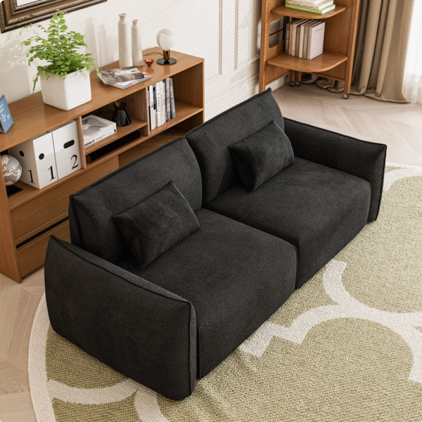 Minimalist Euro Style Loveseat