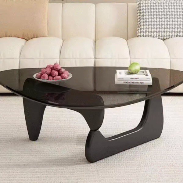 Nordic Minimalist Futuristic Glass Coffee Table