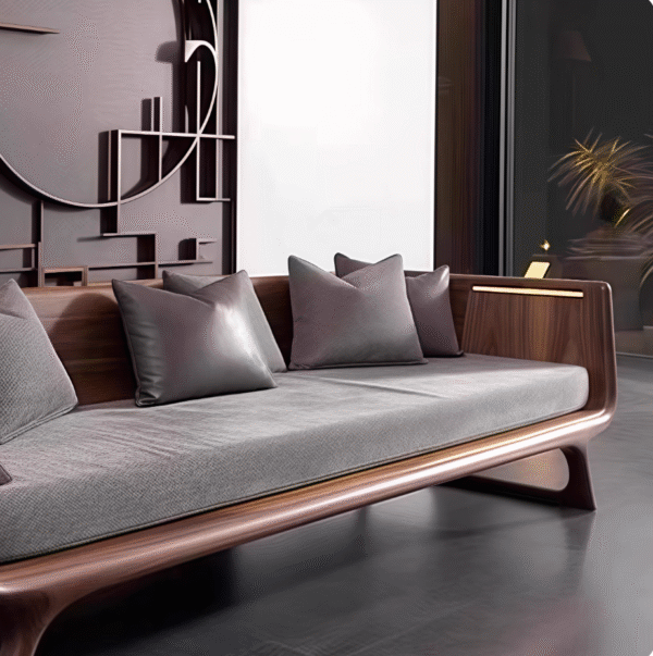 Modern Zen Solid Wood Sofa