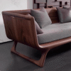 Modern Zen Solid Wood Sofa