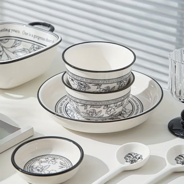 Bloom Flora Ceramic Floral Tableware Set