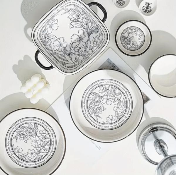 Bloom Flora Ceramic Floral Tableware Set
