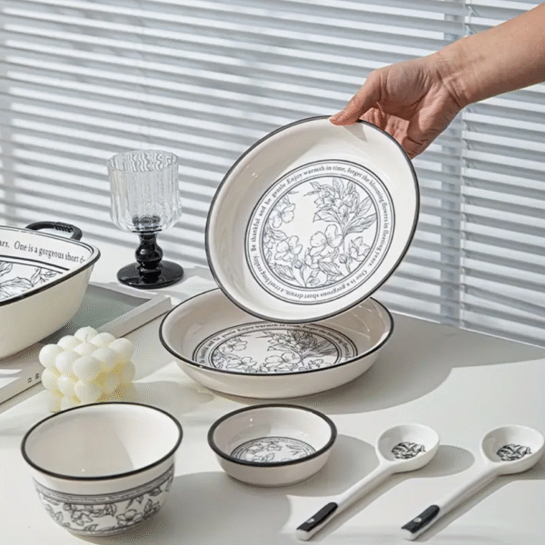 Bloom Flora Ceramic Floral Tableware Set