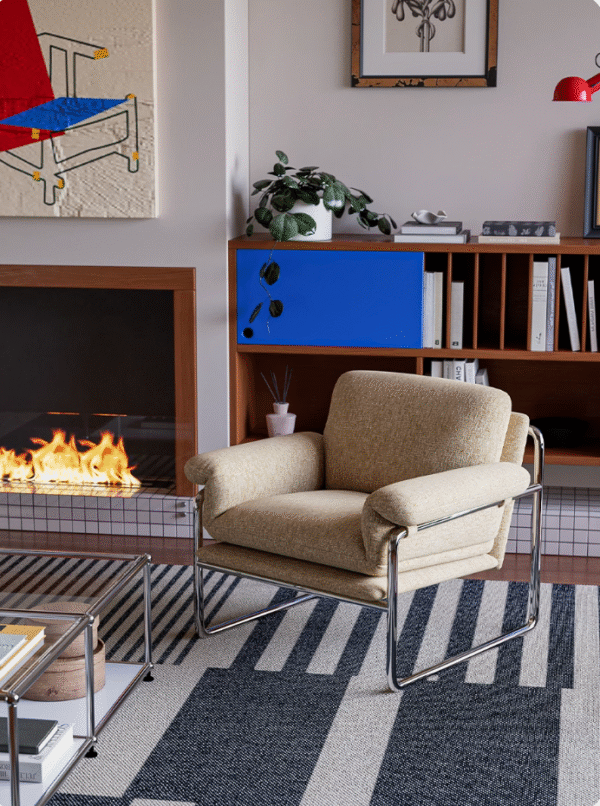 main Bauhaus Style Lazy Accent Armchair